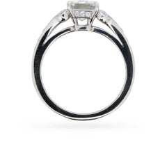 Cartier ‘Paved Ballerine’ 1.51 Carat Emerald Cut Diamond Engagement Ring