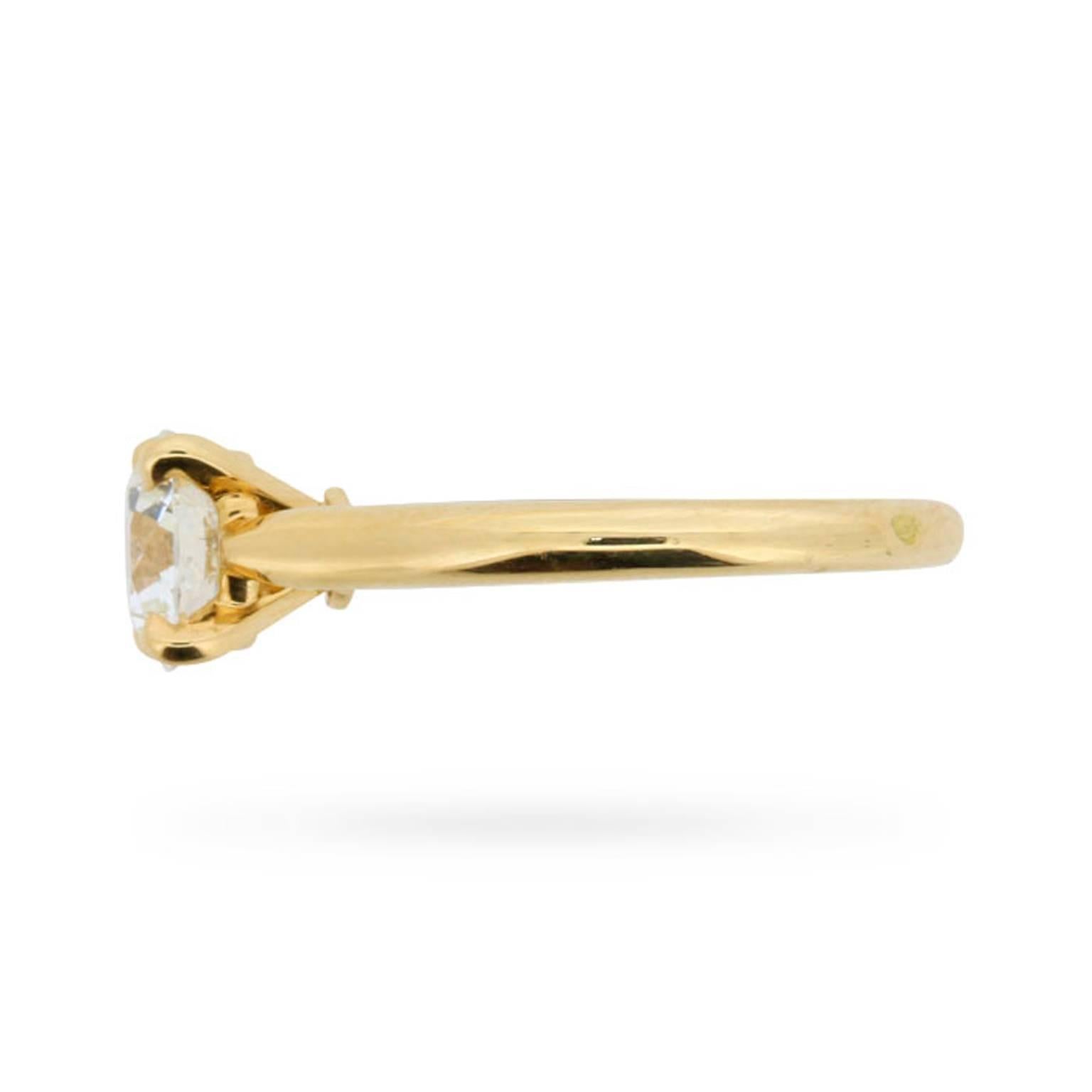 Cartier ‘Solitaire 1895’ 1.33 Carat GIA Certified Diamond Engagement Ring In Excellent Condition In London, GB