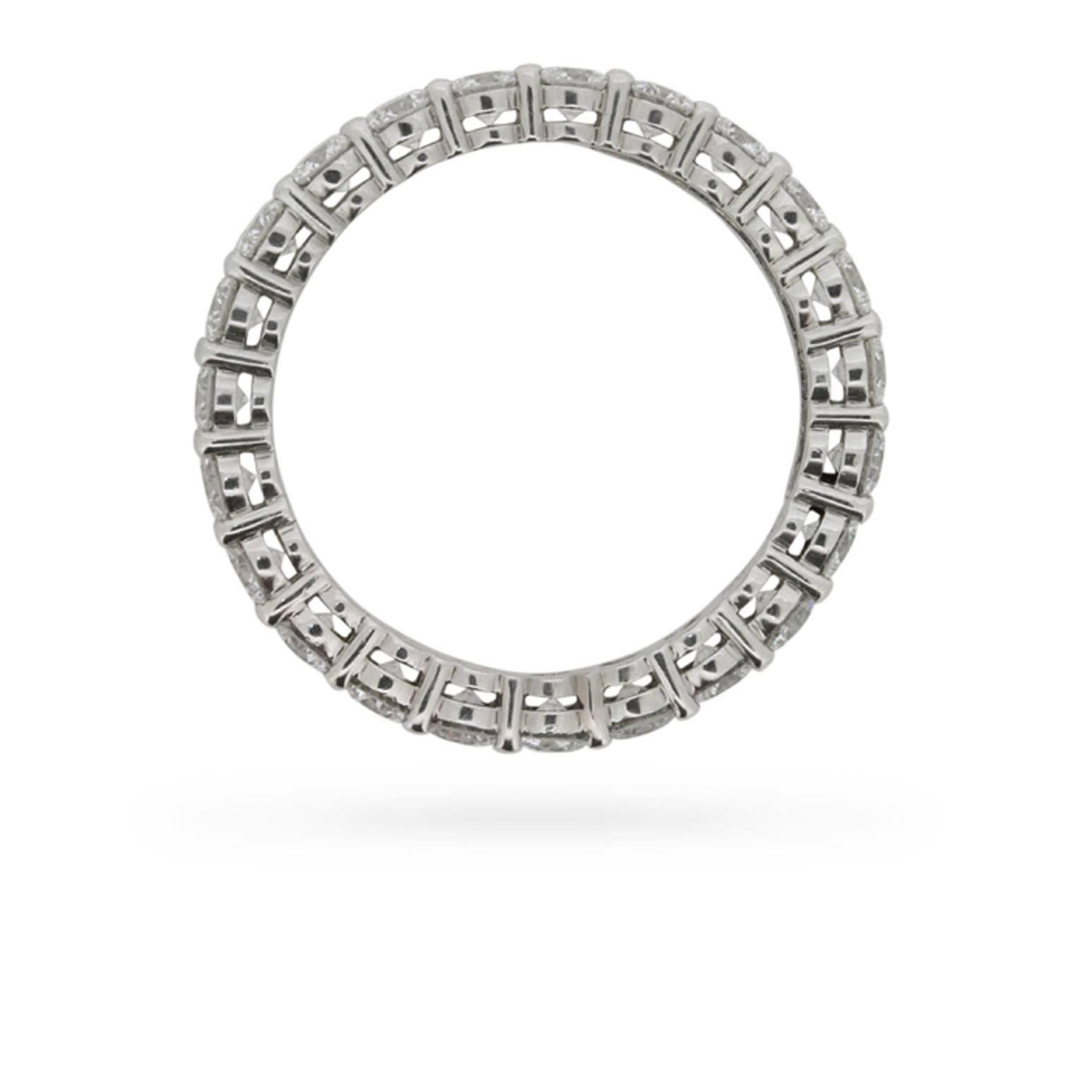 Tiffany & Co. 1.87 Carat Diamond Eternity Ring In Excellent Condition In London, GB