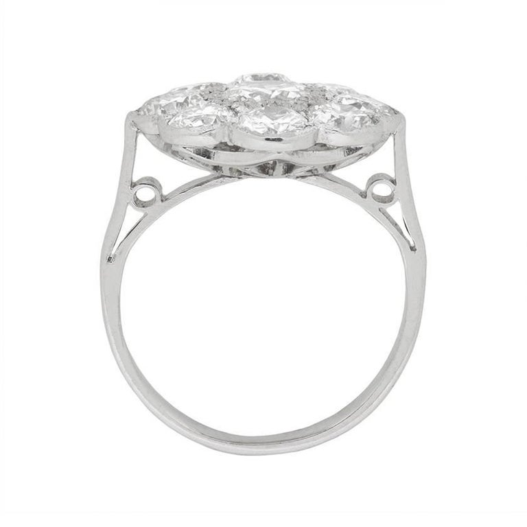 Art Deco Old Cut Diamond Cluster Ring, circa 1920s For Sale at 1stdibs