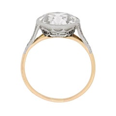 4.30 Carat Victorian Diamond Solitaire Engagement Ring, circa 1890s