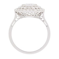 Early Art Deco Diamond Cluster Ring, circa 1920s