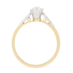 Edwardian Diamond Solitaire Engagement Ring, circa 1910