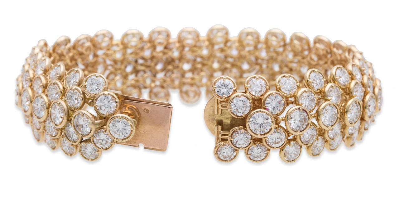 Van Cleef & Arpels Palmyre Diamond Gold Bracelet