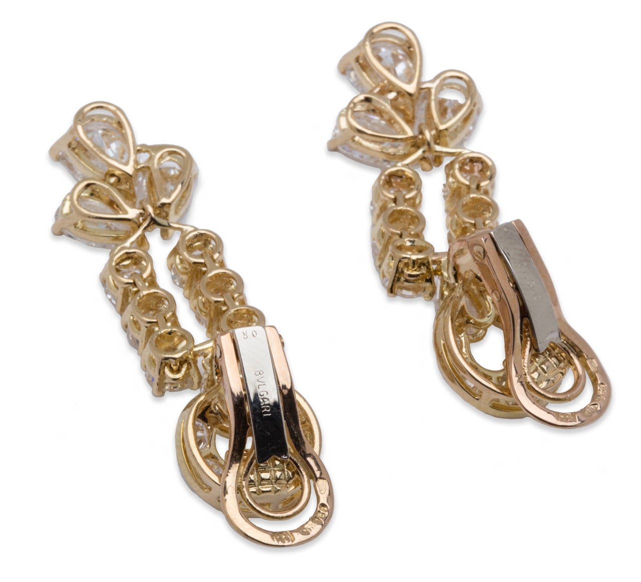 Women's Bulgari Diamond Necklace Earring Set For Sale