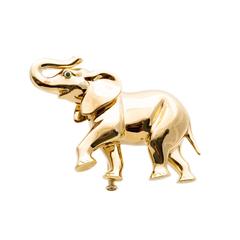 Cartier Gold Elephant Brooch 
