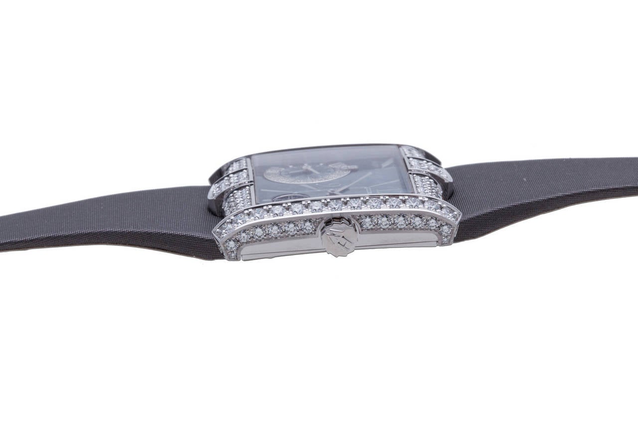 Women's Harry Winston Ladies White Gold Diamond Avenue B Wristwatch