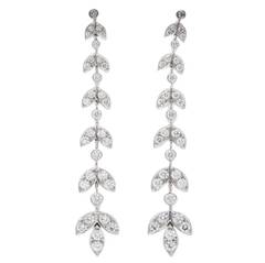 Tiffany & Co. Diamond Platinum Drop Earrings