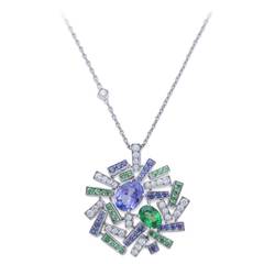 Chaumet Le Grand Frisson Collier en or, saphir violet, tsavorite, grenat et diamant