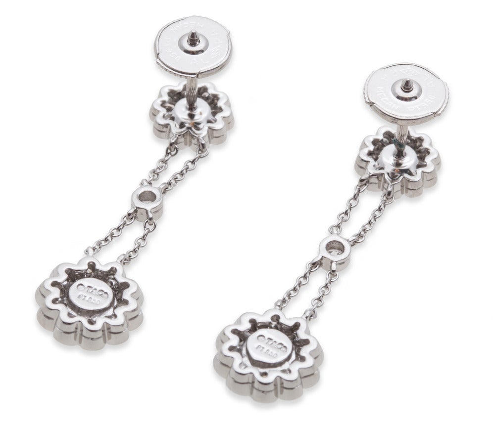 platinum necklace and earring sets
