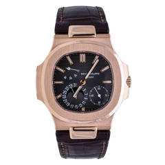 Patek Philippe Rose Gold Nautilus with Date and Power Reserve Ref 5712R