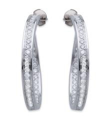 Cartier Diamond Gold Hoop Earrings
