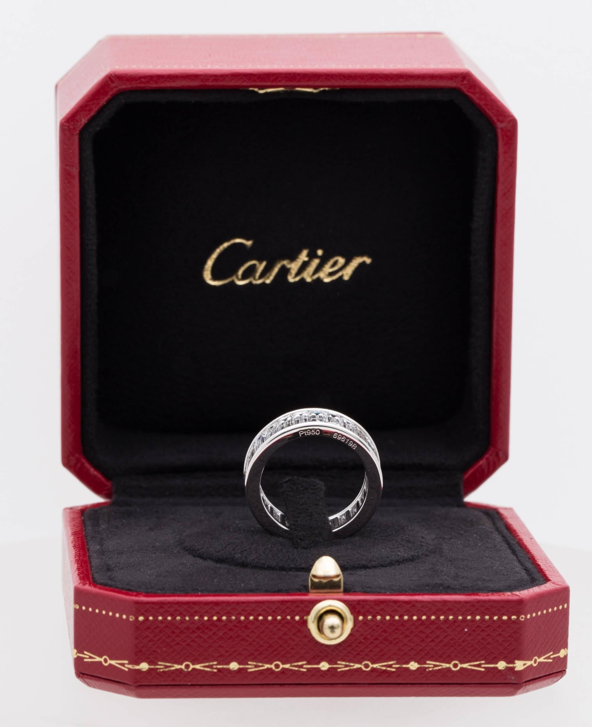 cartier baguette eternity band