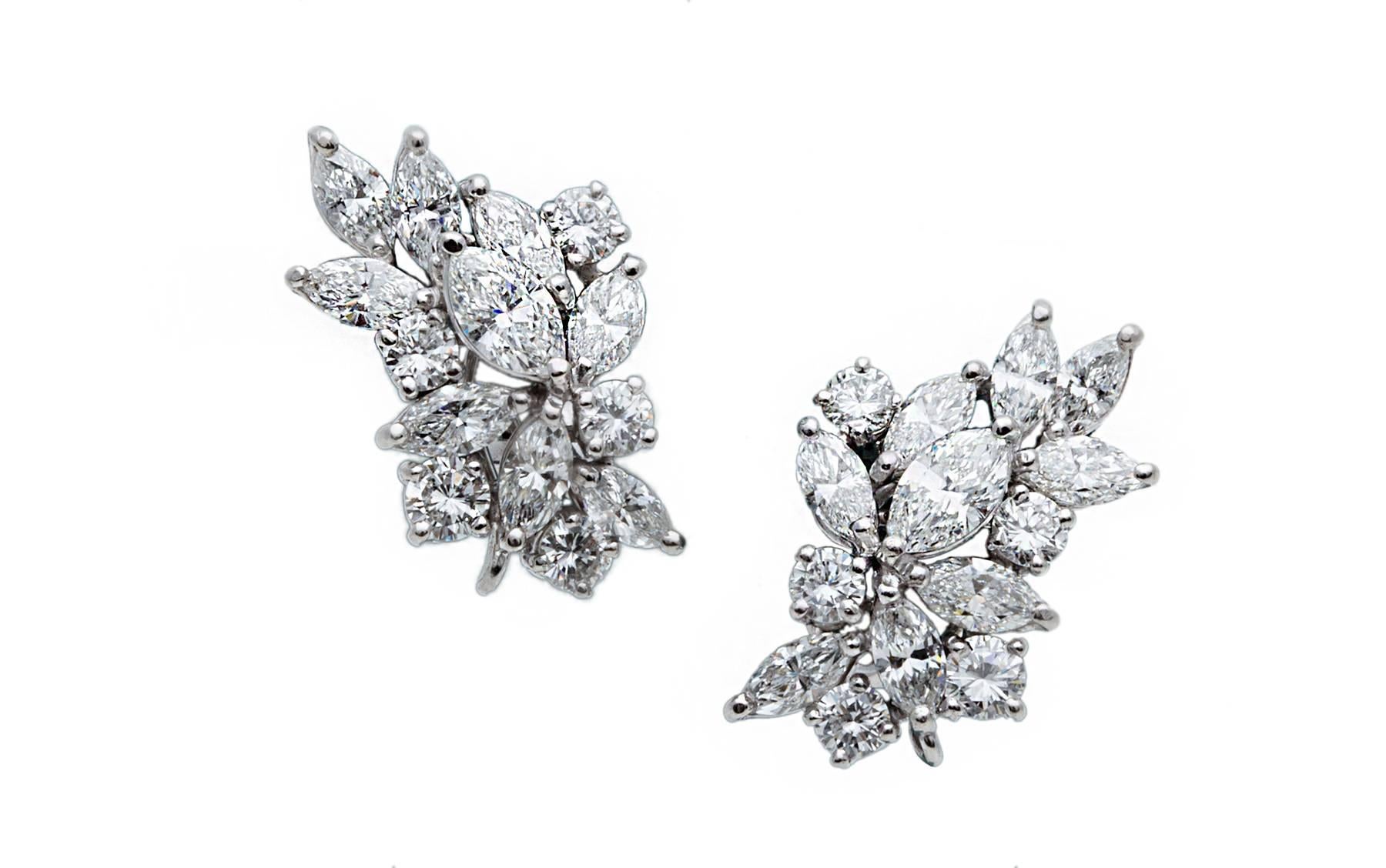 Diamonds Chandelier Earrings 19.00 Carat In Excellent Condition In Sunny Isles Beach, FL