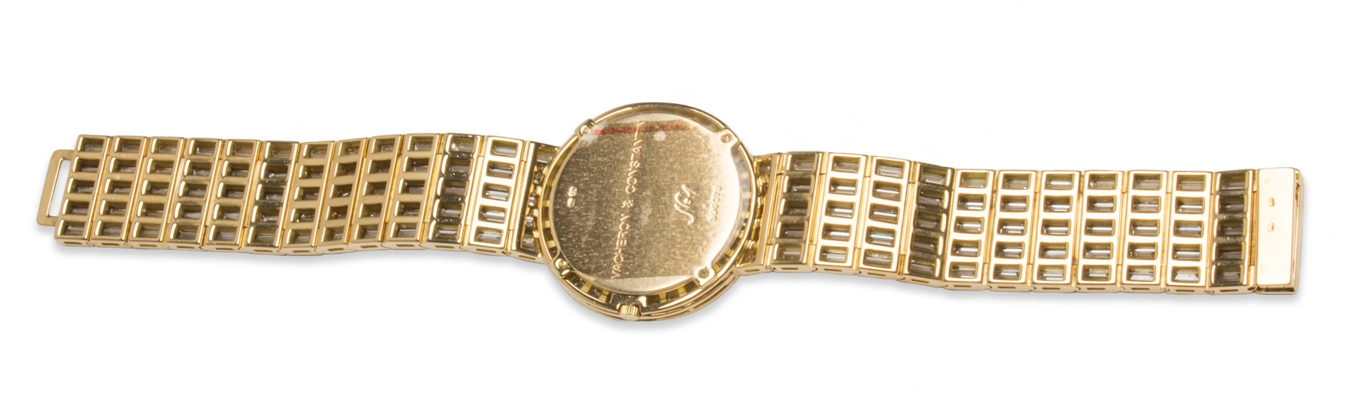 Vacheron Constantin Yellow Gold Diamond Kalla Pagode No 1 Wristwatch In Excellent Condition For Sale In Sunny Isles Beach, FL
