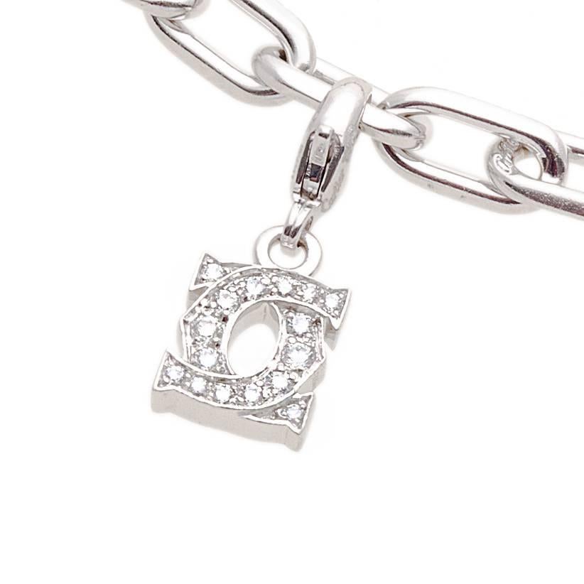 Cartier Two-Color Gold Charm Bracelet For Sale 2