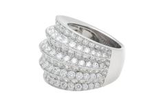 Van Cleef & Arpels Diamond White Gold Cocktail Ring