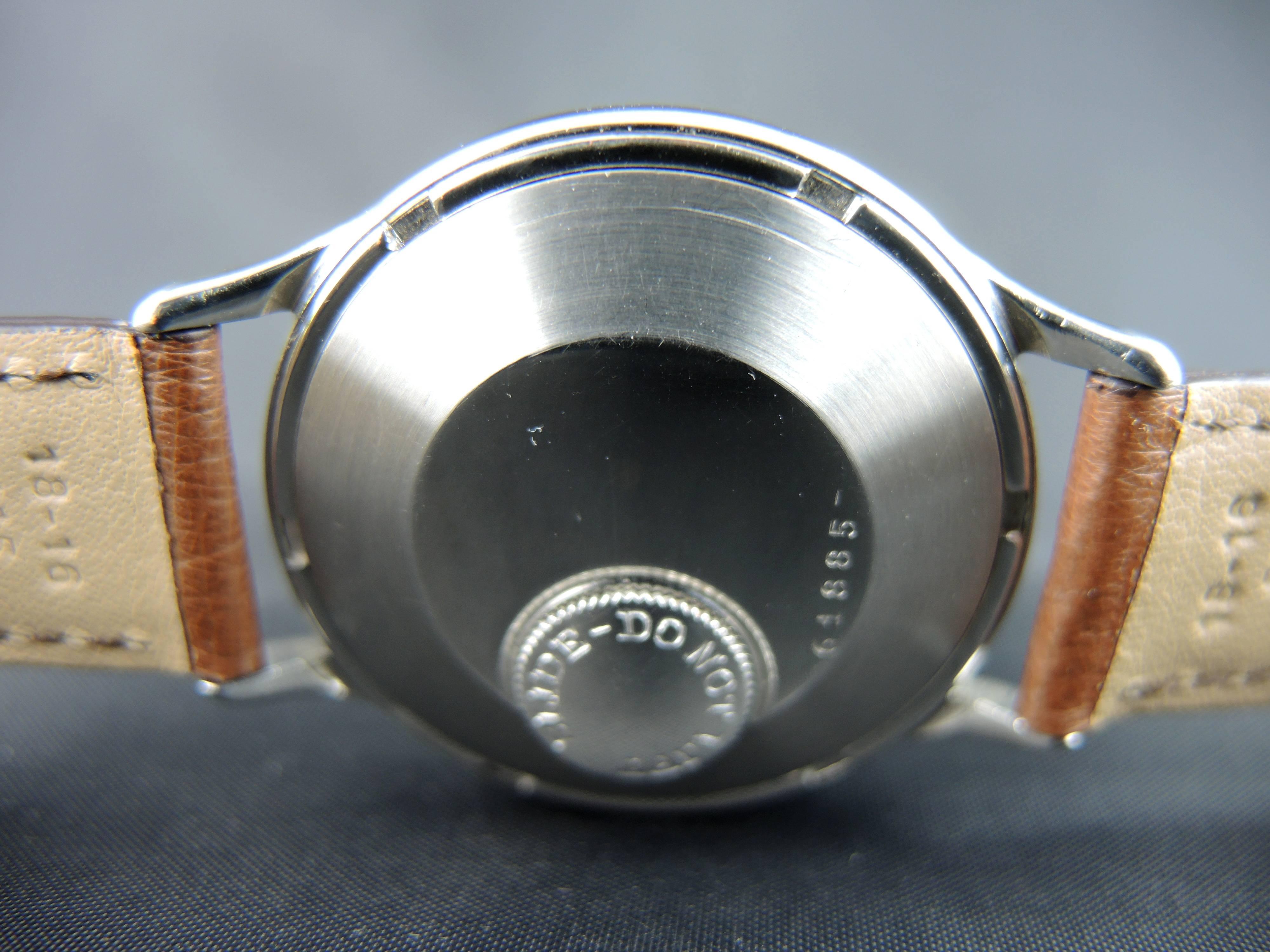 Jaeger-LeCoultre Steel Futurmatic 1957 manual winding Wristwatch 3