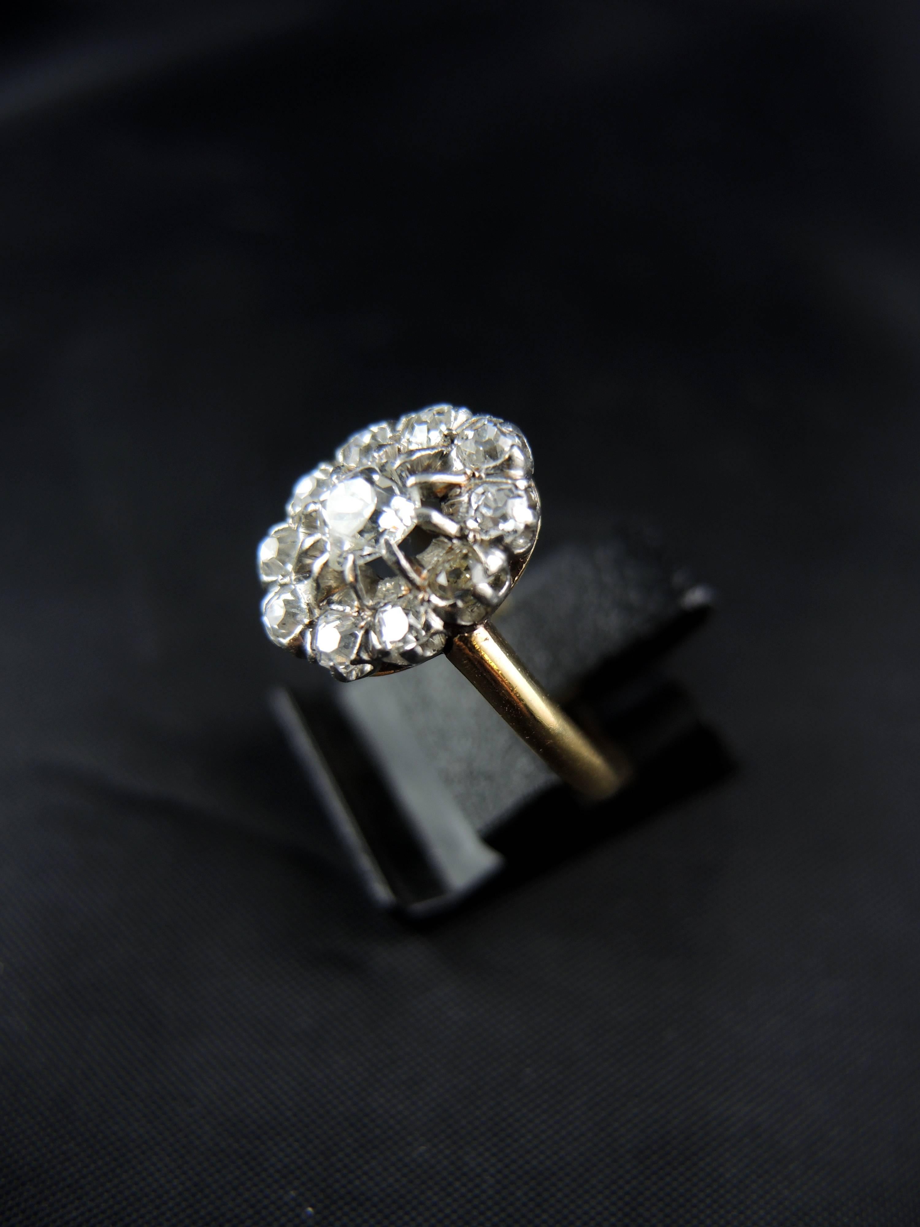 Engagement Edwardian Antique Ring with Diamonds 1.20 Carat 1