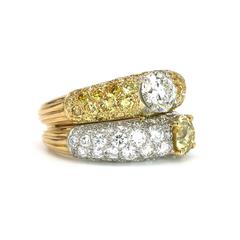 Cartier Fancy Yellow Diamond Ring