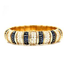 Diamond and Sapphire Bangle