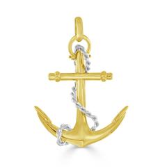 Yellow Gold Anchor Charm
