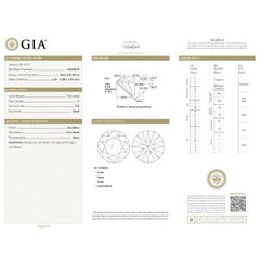 GIA Certified 1.01 Carat Round Brilliant & Trillion Cut Diamond Engagement Ring