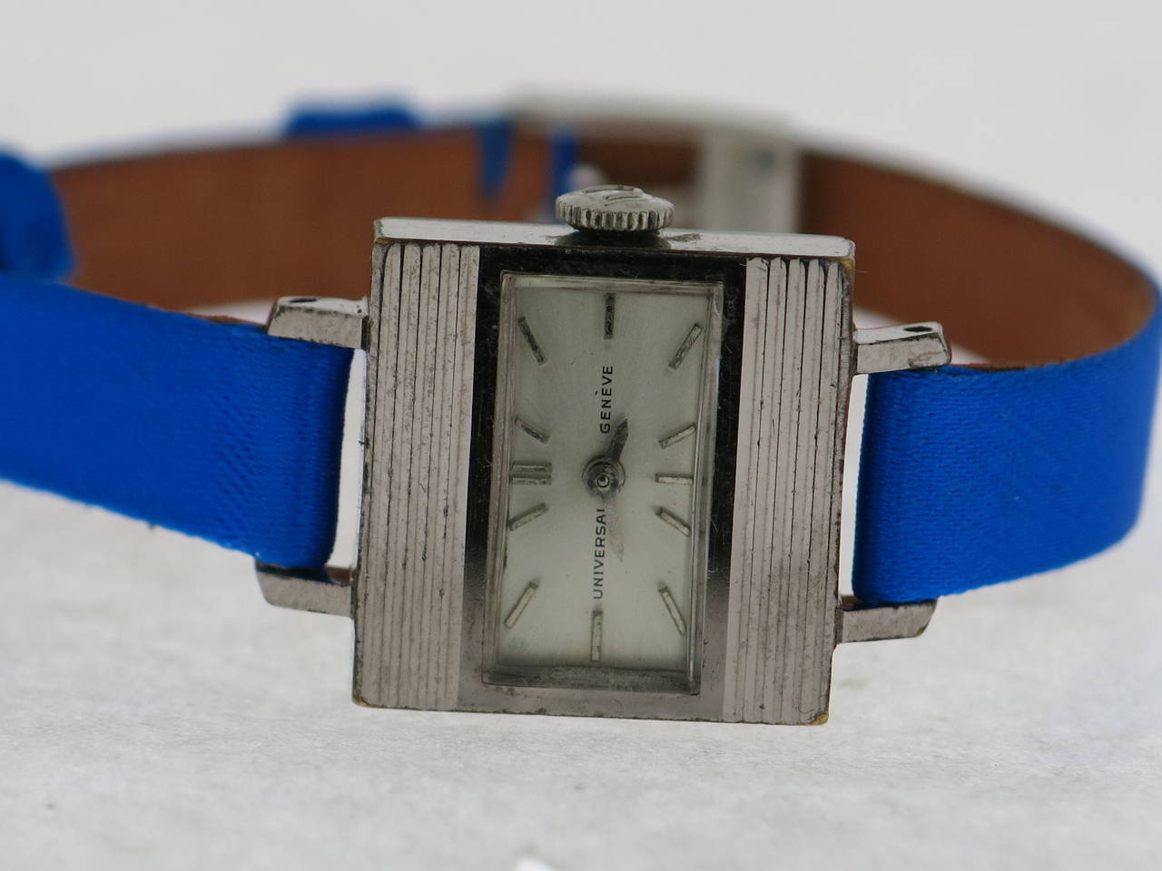 Hermes Stainless Steel Universal Geneve Wristwatch Circa 1950 In Good Condition For Sale In Milano, IT