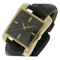 Gubelin White and Yellow Gold Cioccolatone Automatic Wristwatch Circa 1950