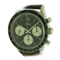 Vintage Rolex Stainless Steel Daytona Cosmograph Wristwatch Ref 6241