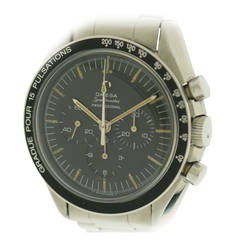 Omega Stainless Steel Speed Master Chronograph Pre Moon Wristwatch