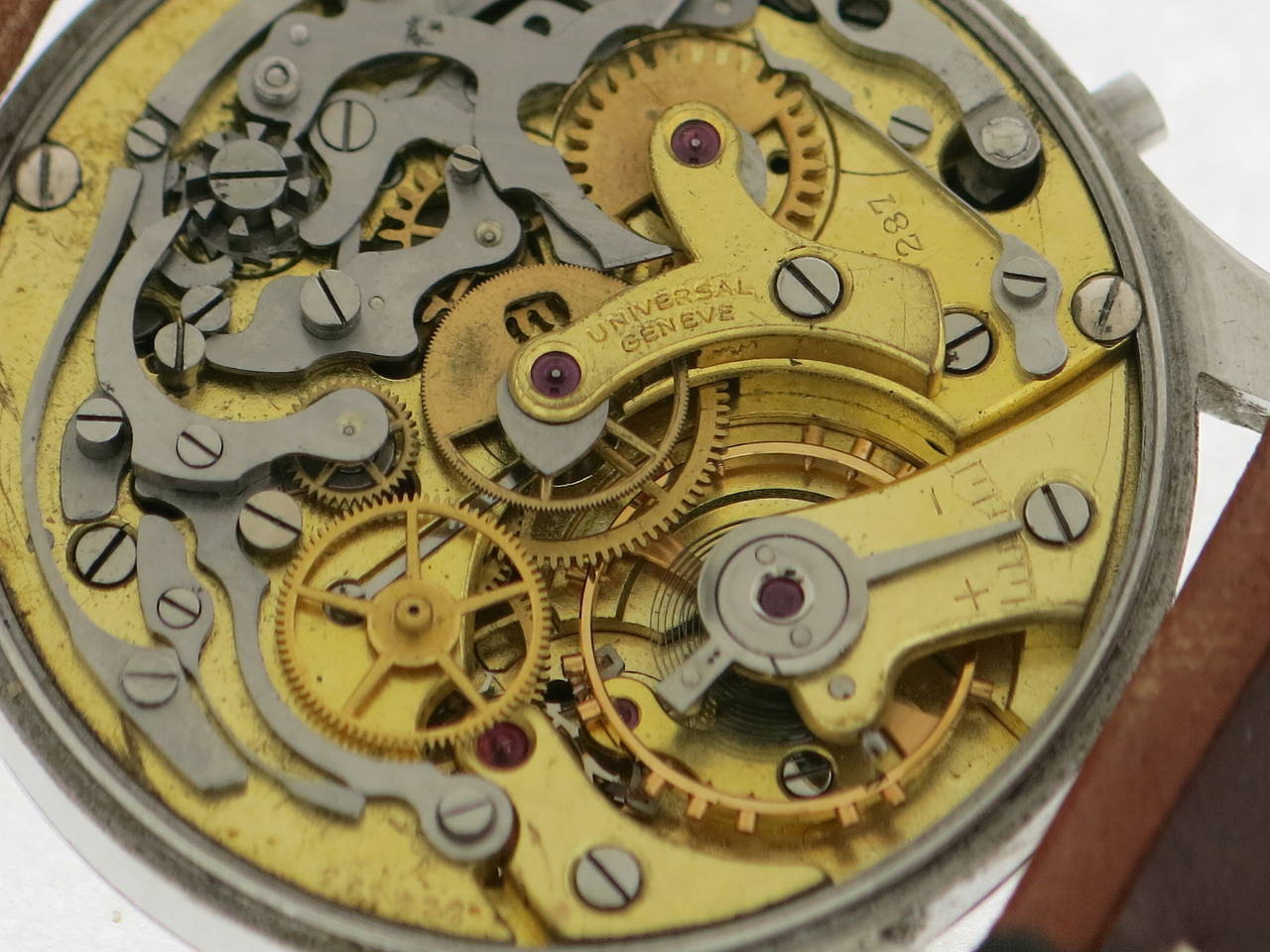 Universal Geneve Stainless Steel Chronograph Wristwatch 2