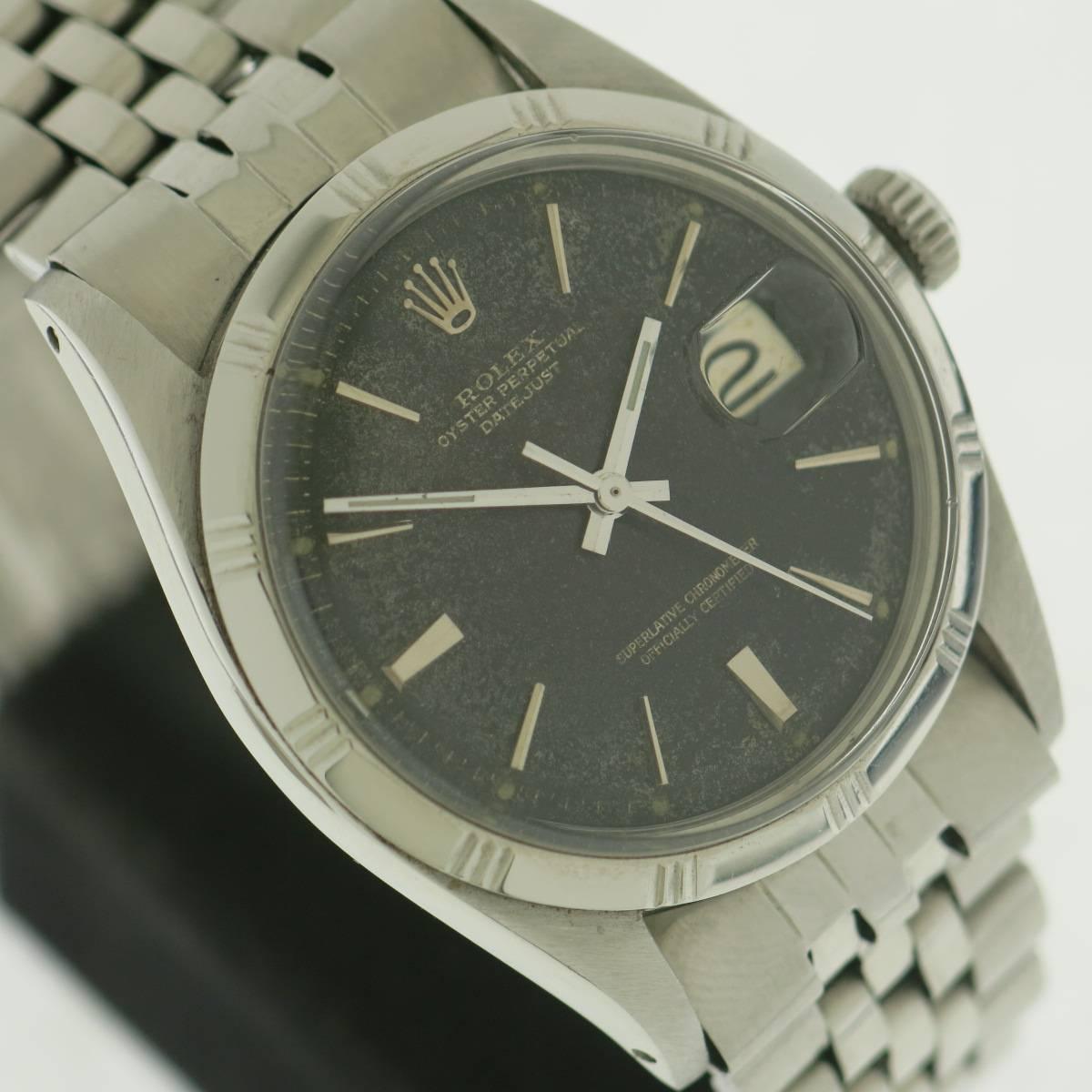 Rolex Stainless Steel Oyster Perpetual Datejust Wristwatch Ref 1603 In Good Condition For Sale In Milano, IT