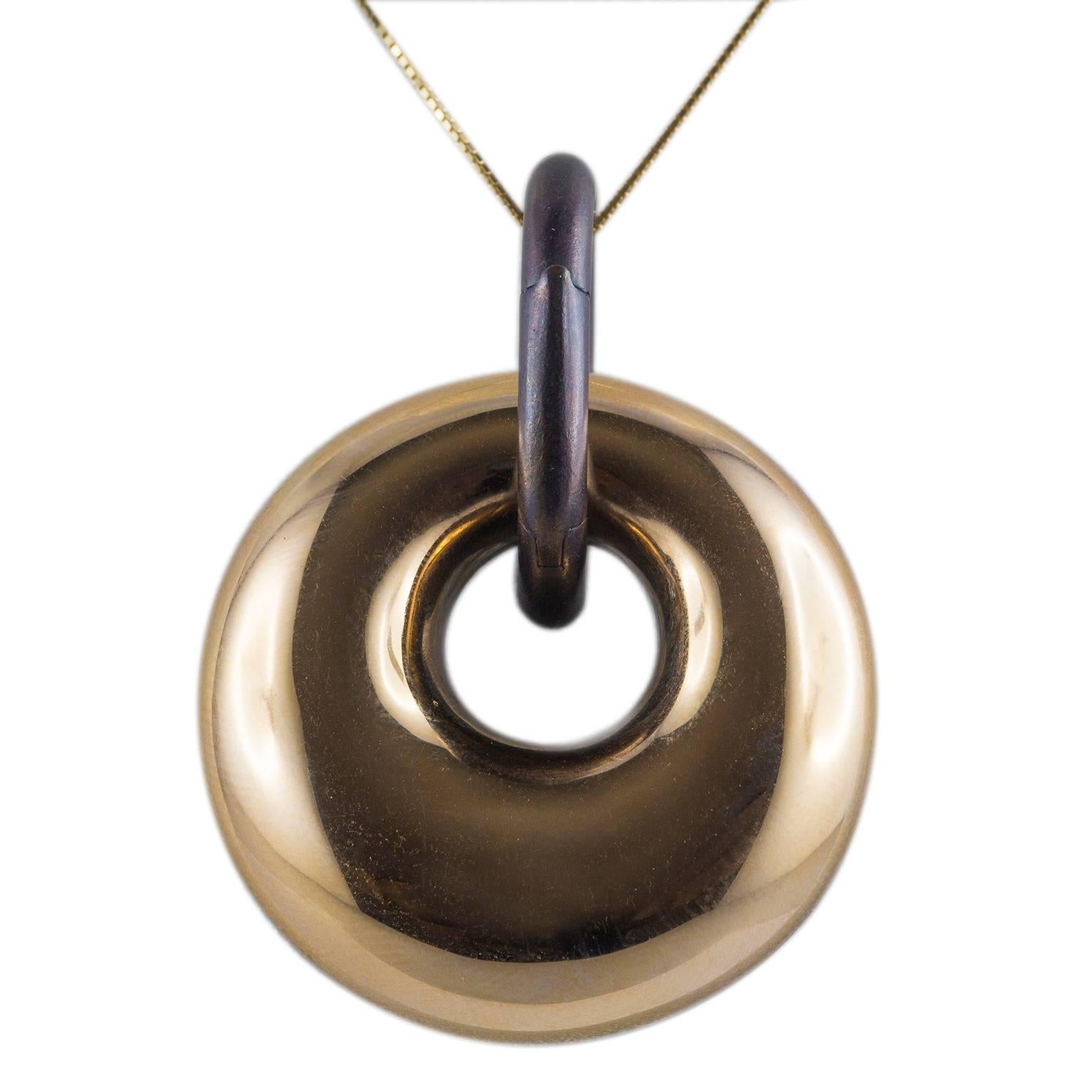 Bronze Gold Pendant For Sale at 1stDibs