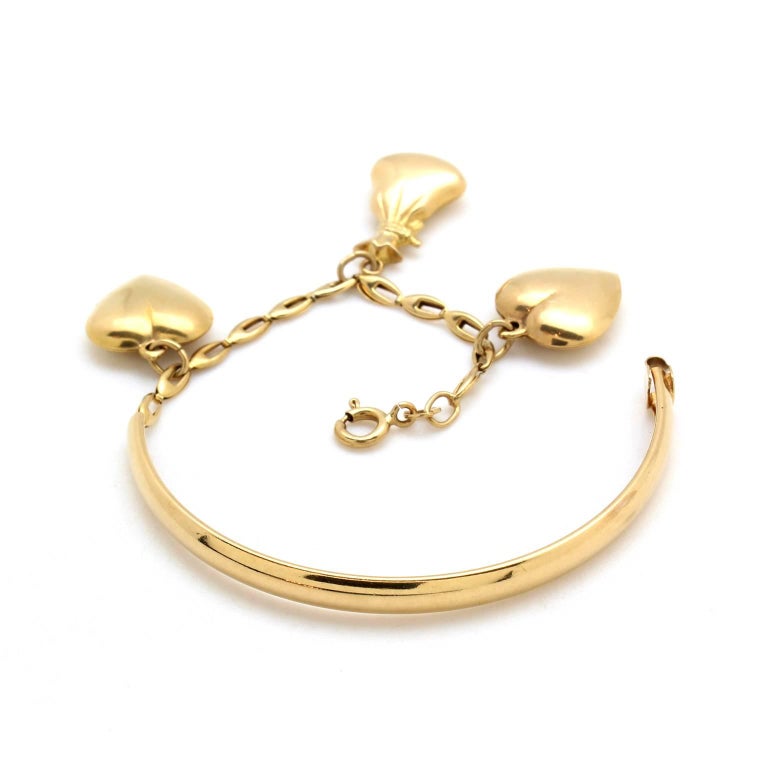 Yellow Gold Charm Bracelet For Sale at 1stDibs