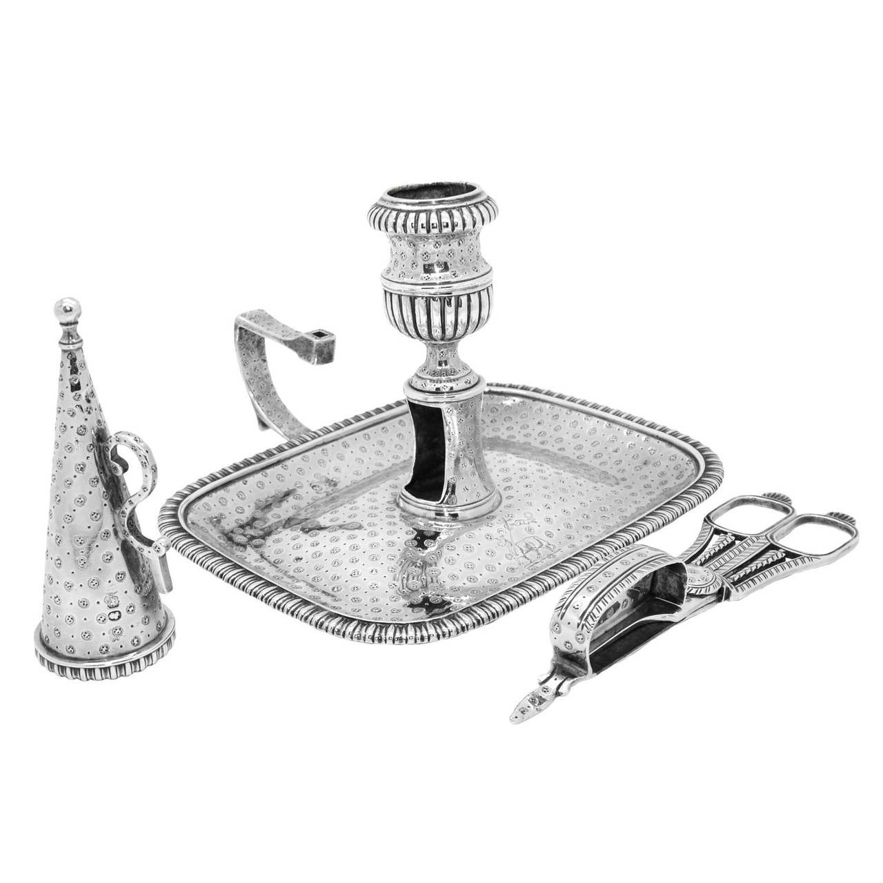 Pair of George III Silver Chambersticks