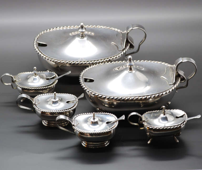 Italian Silver Table Service In Excellent Condition In Roma, IT