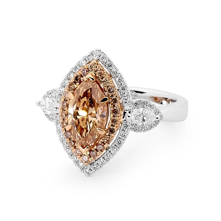 Australian Argyle Chocolate Diamonds Ring at 1stDibs