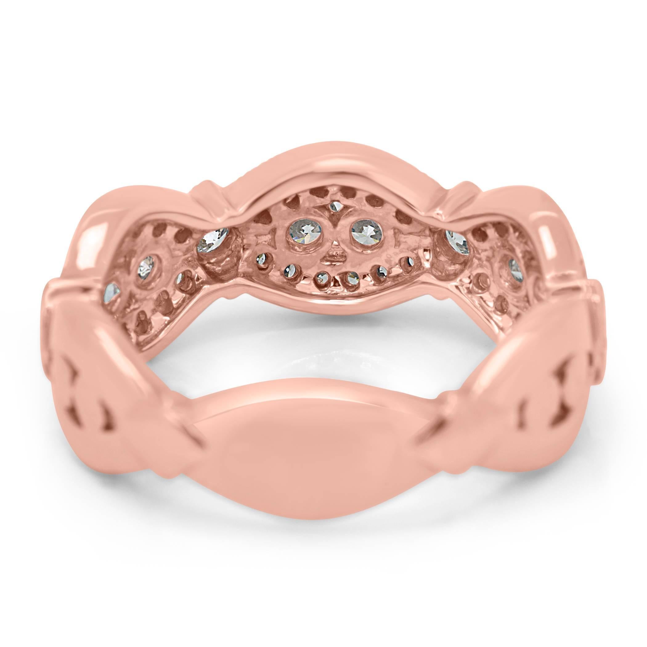 rose gold diamond promise ring