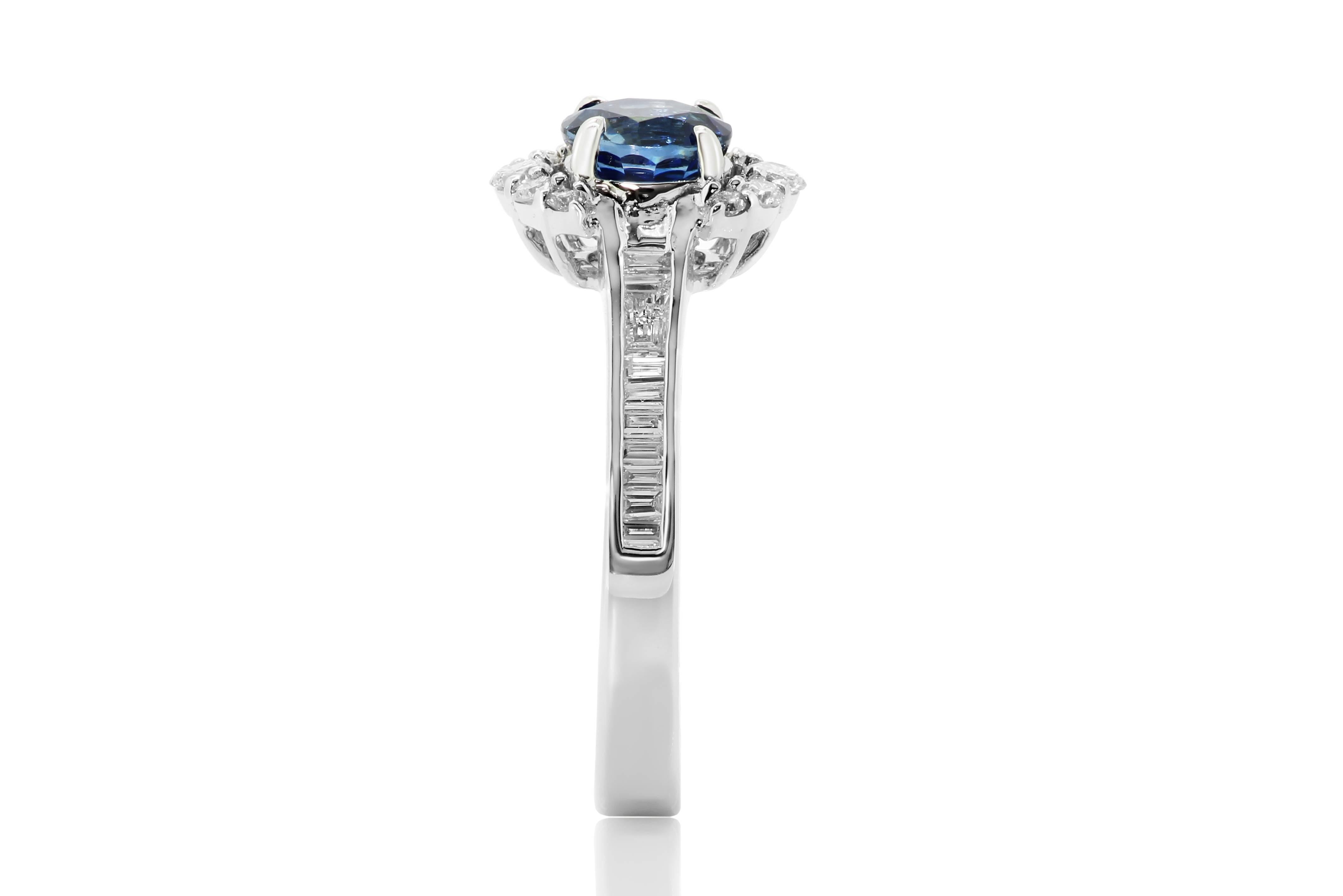 round diamond half halo ring