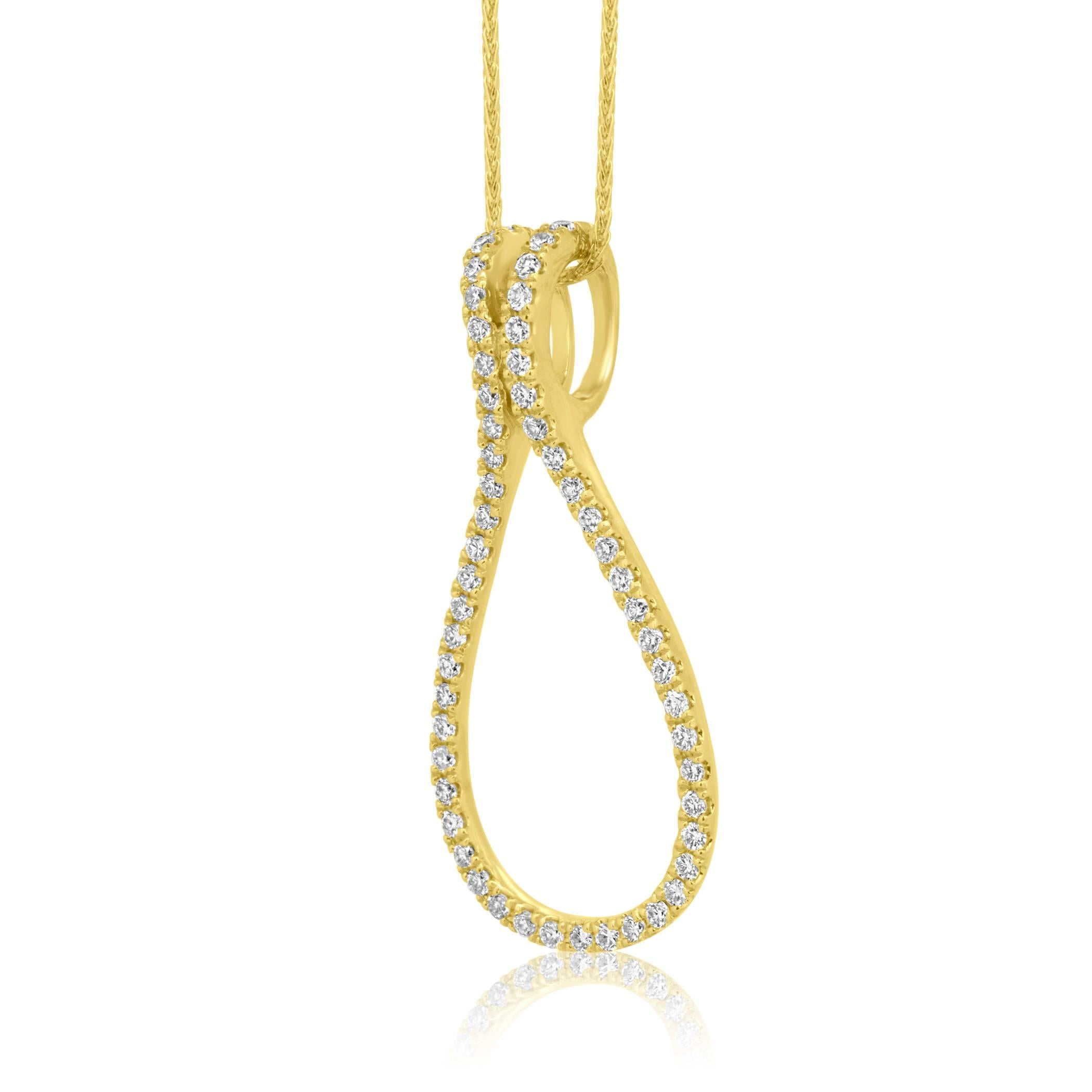 Interchangeable Emerald Diamond Two-Color Gold Drop Necklace 3