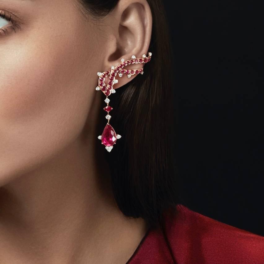 rubies earrings