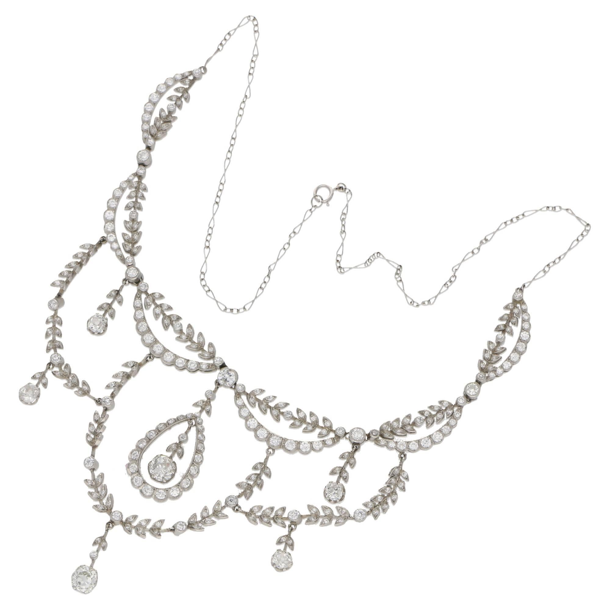 platinum bridal necklace sets