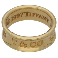 Vintage Tiffany & Co. 1837 18 Karat Yellow Gold Hallmarked Ring