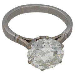 5.39 Carat Diamond Single Stone Engagement Ring