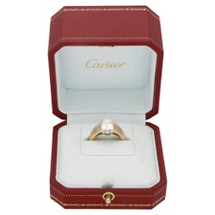 Cartier 2.2 Carat Emerald Cut Diamond Engagement Ring