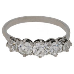 Edwardian Five-Stone Diamond Engagement Ring Edwardian Five-Stone Diamond Engagement Ring