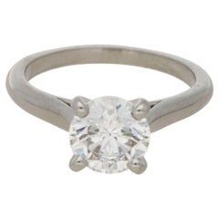 Cartier Diamond 1.83 Carat Single Stone Engagement Ring