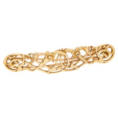 Art Nouveau Gold Hair Wiese Barette