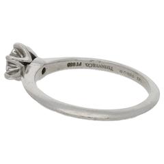 Tiffany & Co. 0.44 Carat Single Stone Diamond Platinum Ring